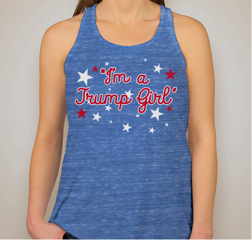 I’m A Trump Girl. Ladies Flowy Tank Top “Relaxed Fit”