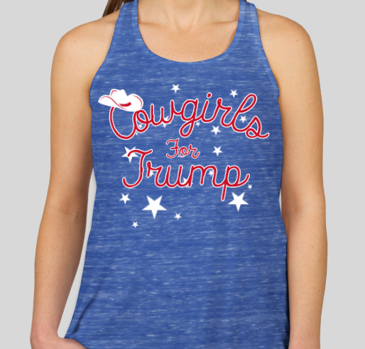 CowgirlsForTrump “Blue Marble” Ladies Flowy Tank Top “Relaxed Fit”
