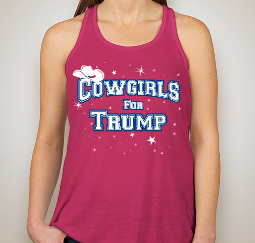 Cowgirls For Trump “Berry” Flowy Tank Top!