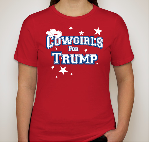 CowgirlsForTrump Ladies Favorite Tee  “Relaxed Fit” Red
